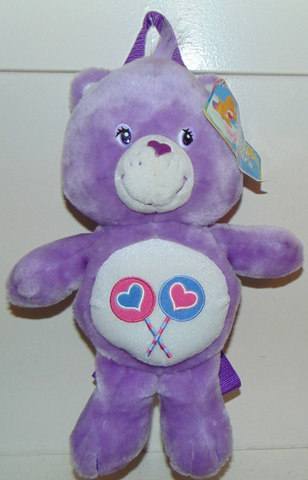 Care Bears Share Bear Purple Plush Backpack Purple 13