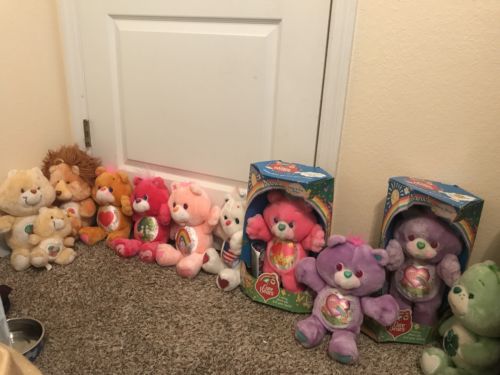 Lot Of 11 Vintage Carebear And Cousins Stuffed Animals NEW IN BOX RARE
