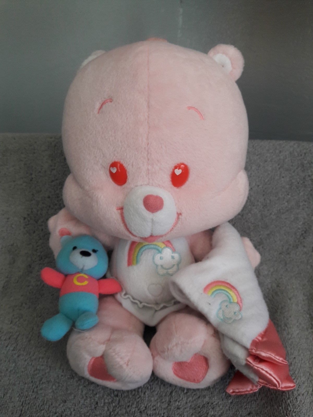 Care Bear Cub Cheer Bear Plush with Diaper, Blanket and Teddybear 12