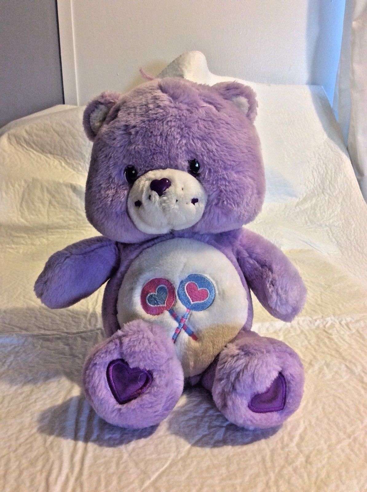 2003 Care Bears Share Bear 13” Talking Singing Plush Stuffed Animal Works Great
