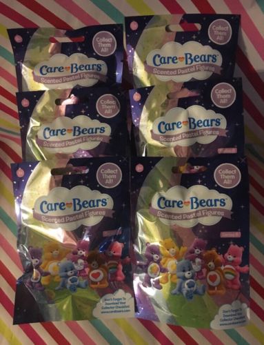 Care Bears Series 6 Blind Bags Scented Pastel Figures Lot of 6 New NO DUPLICATES