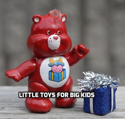 CUSTOM from Vintage Kenner Poseable Figure CARE BEAR 3" GREAT GIVING Christmas