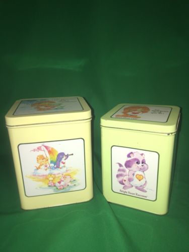 Vintage Care Bear Cousins Tin Container Set