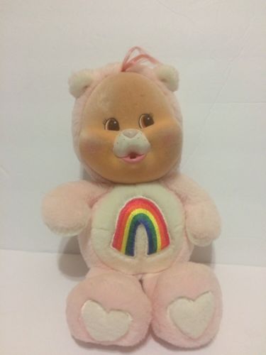 Vintage 1980s Kenner CARE BEAR CUB Baby Cheer Bear Rainbow