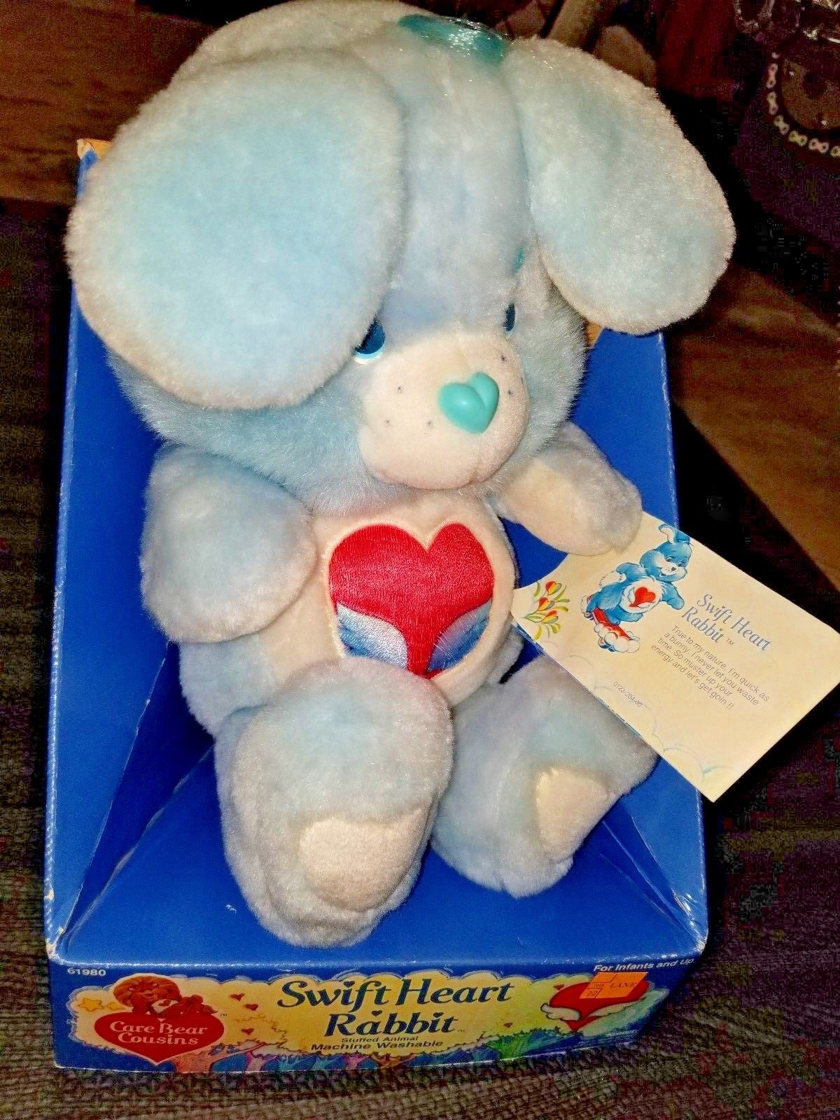 1985 Swift Heart Rabbit Care Bears Cousins vintage Kenner NWT New In Box