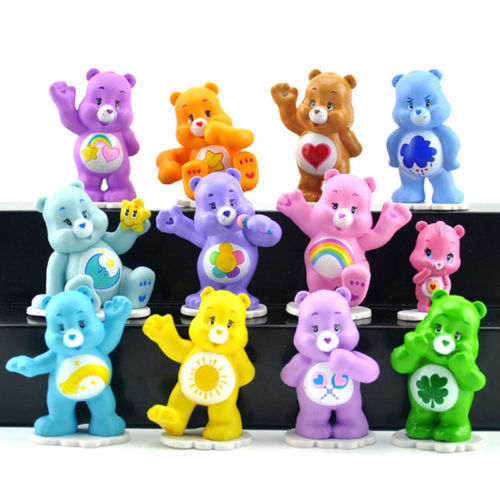 Care Bears Cake/Cupcake Toppers. Lot of 12 figures/toys. Brand New
