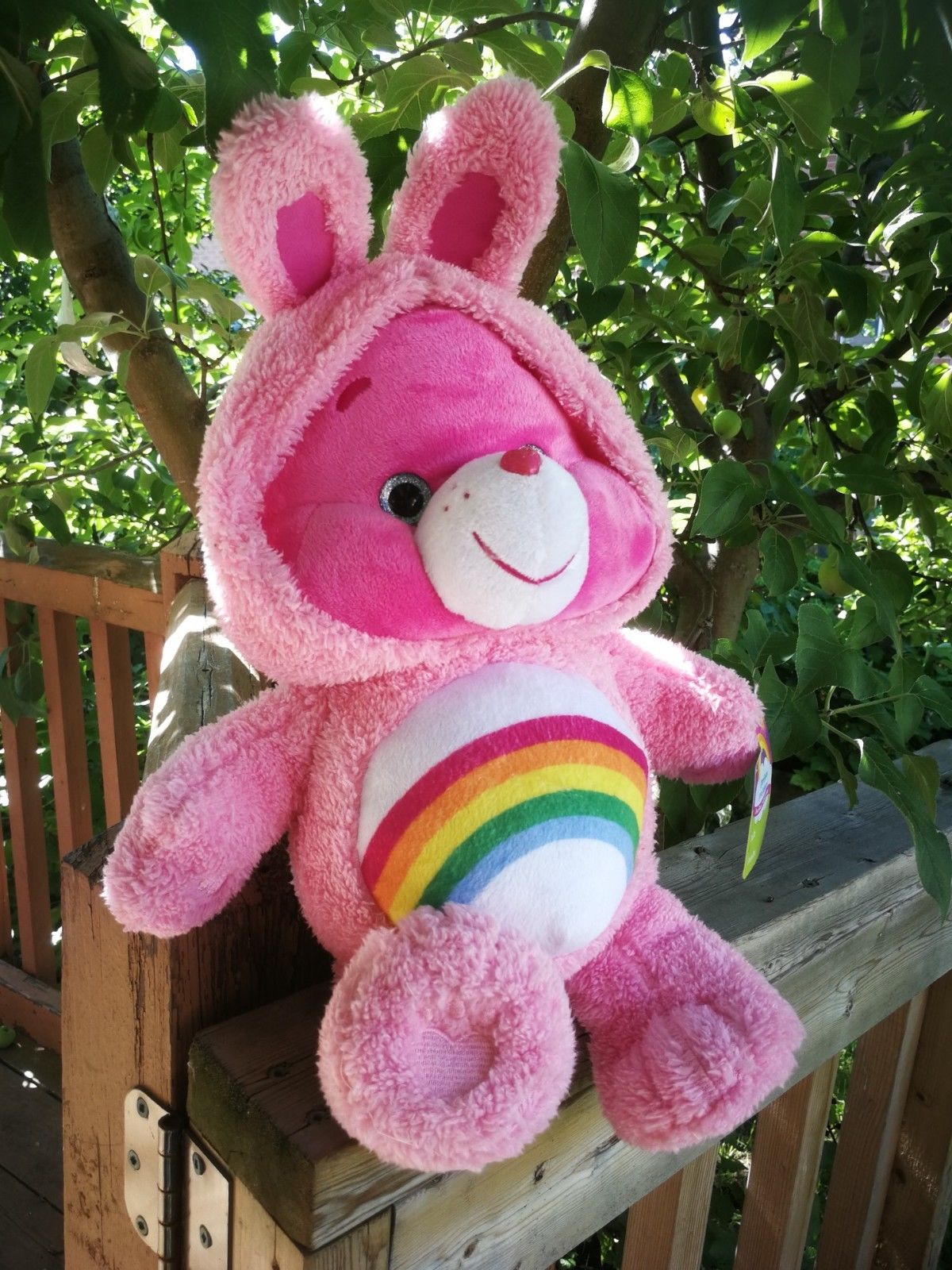 Rainbow Care Bears Plush Toy Pink Les - Calinours  Cherr Bear Gailourson New 