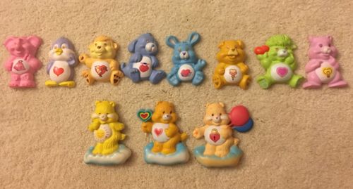 Care Bears Vintage fridge magnets! Set of 11 Cousins and bears! 80s toys