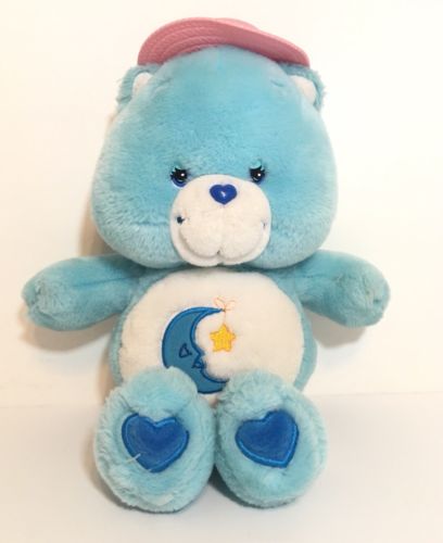 Care Bears Bedtime Plush Talking Singing Carebear Blue Half Moon Star (Untested)