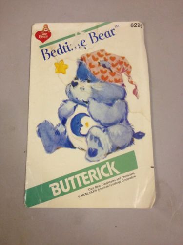 Vintage 80s Care Bear Fabric Pattern Nighty Night Hat NOS (ddd31)