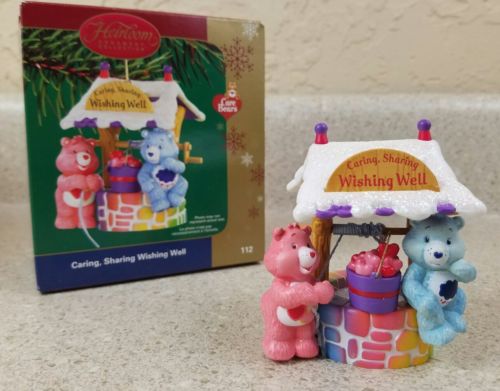 Carlton Cards #112 Heirloom Ornament Coll Caring Sharing Wishing Well Care Bears