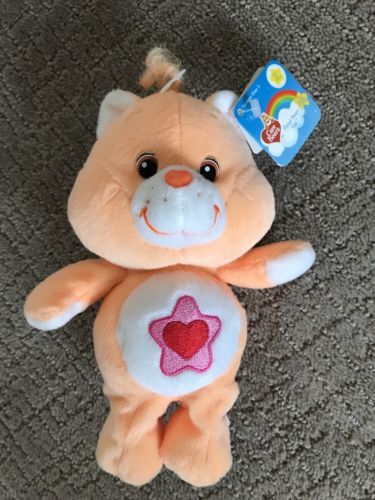 Care Bears Cousins Plush Proud Heart Cat Orange Peach Red Heart In Pink Star NWT