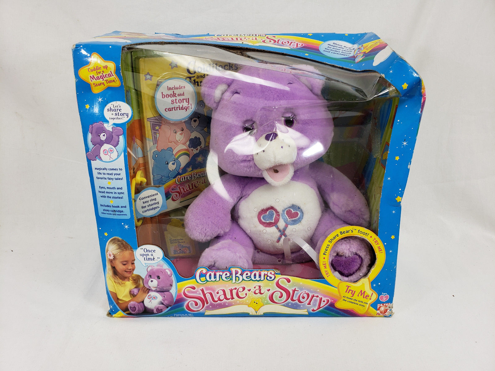 New Care Bears Share a Story Talking Bear New In Box 2005 - Never Opened
