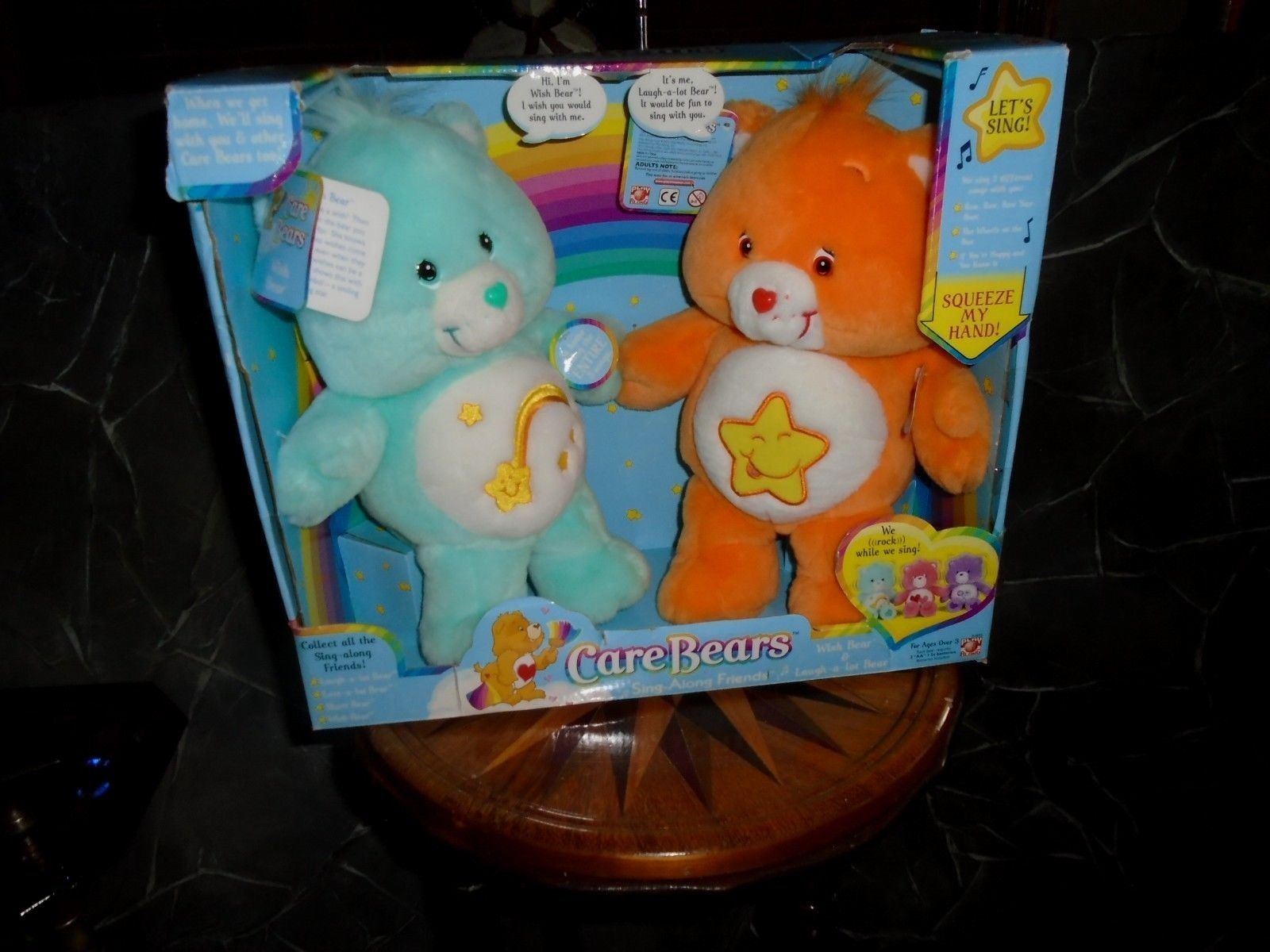 Care Bears Sing-along Friends , Wish, and Laugh-a-lot in box