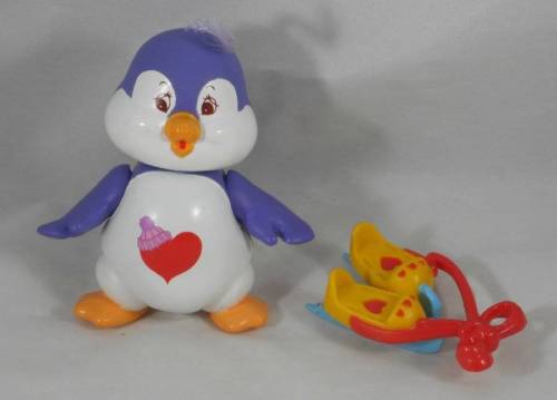 Vintage 1985 Kenner Care Bear Cousins Poseable Cozy Heart Penguin W/ Skates