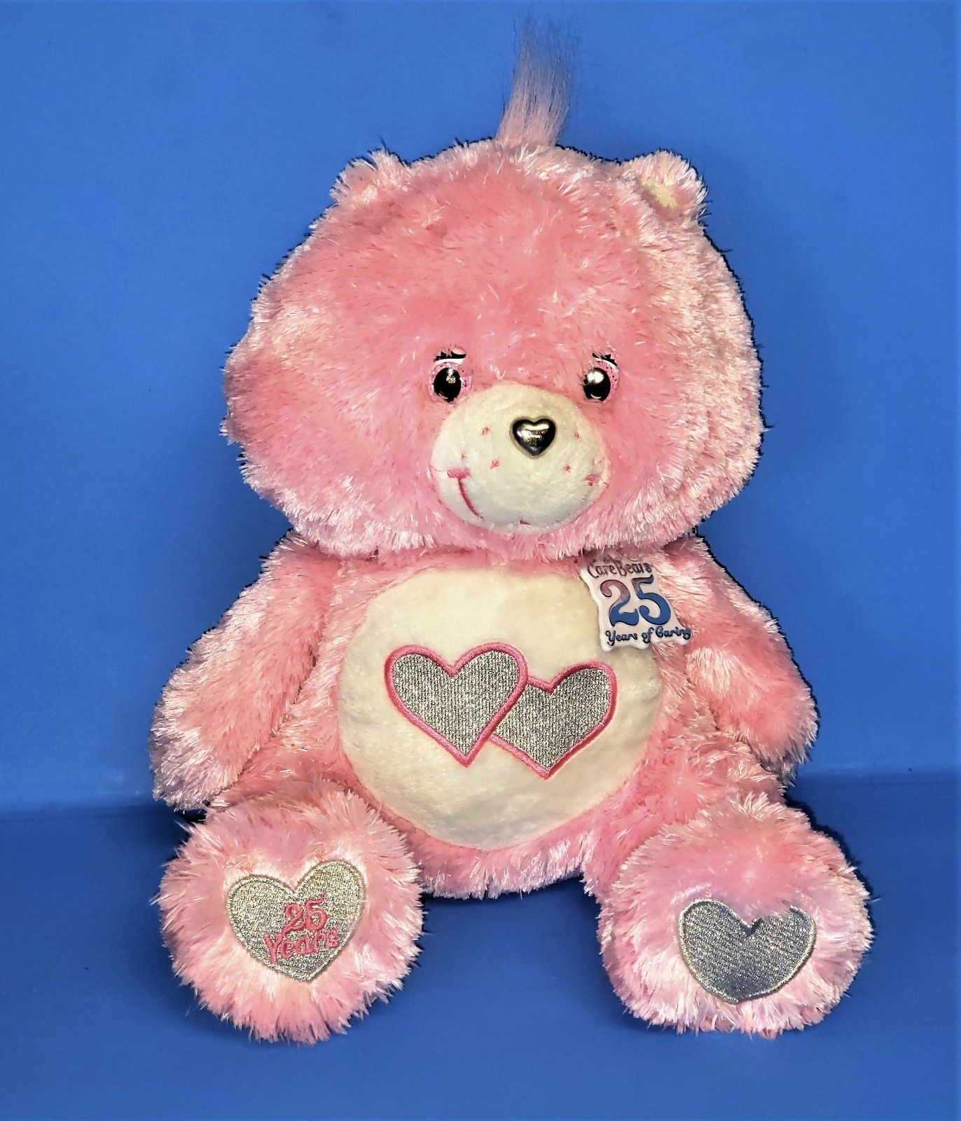 Care Bears Plush Pink 25 Years of Caring Anniversary Swarovski Crystal Eyes 13