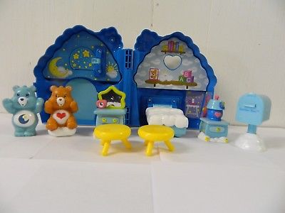 Care Bears Care A Lot Bedtime Bear Play House Set Complete 