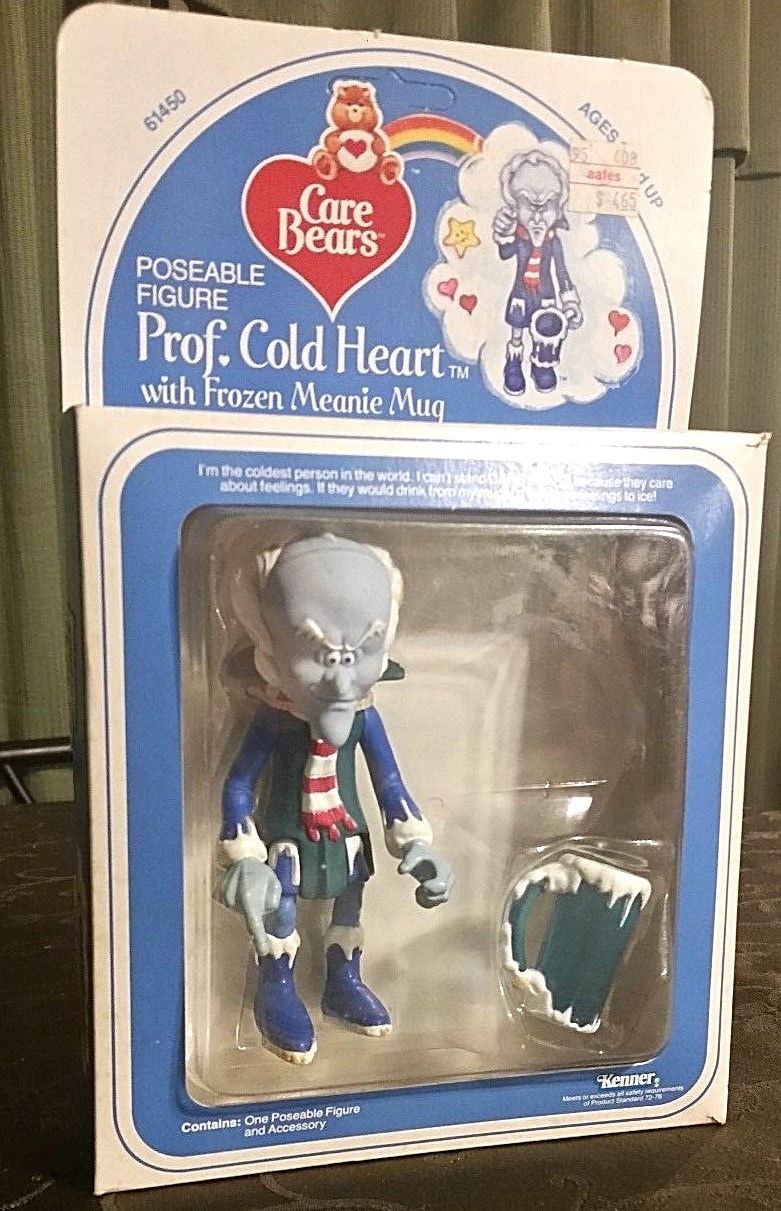 Prof Professor Cold Heart Care Bears 1984 kenner American Greeting MIB UNPUNCHED