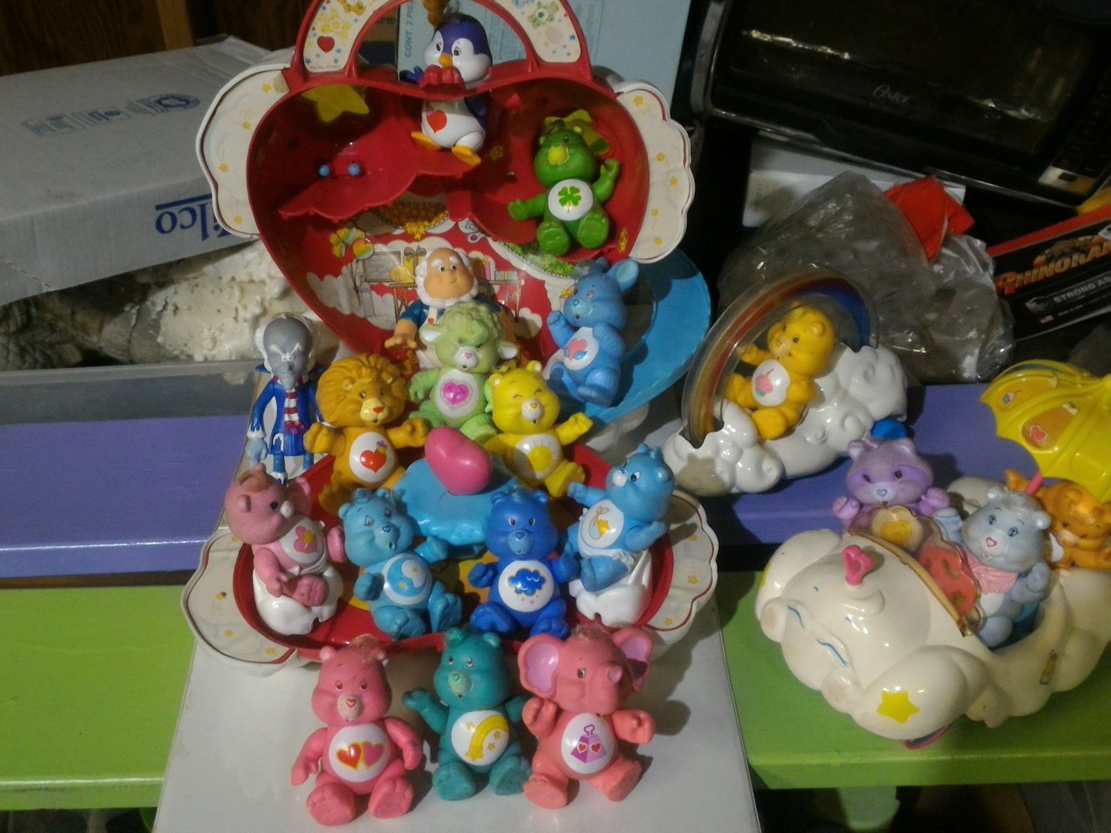 HUGE Care Bear Figure and Play Set Lot! MUST SEE!!