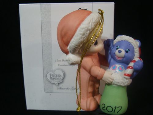 Precious Moments-1'st Ever Dated Care Bear Ornament-I Love Sharing-Share Bear