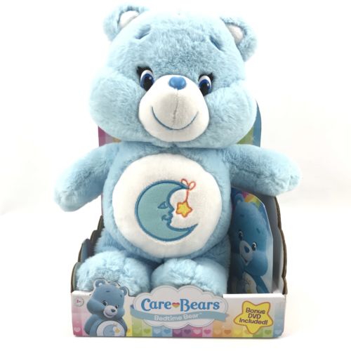 New Care Bear Bedtime Bear Plush Toy In Original Box With DVD