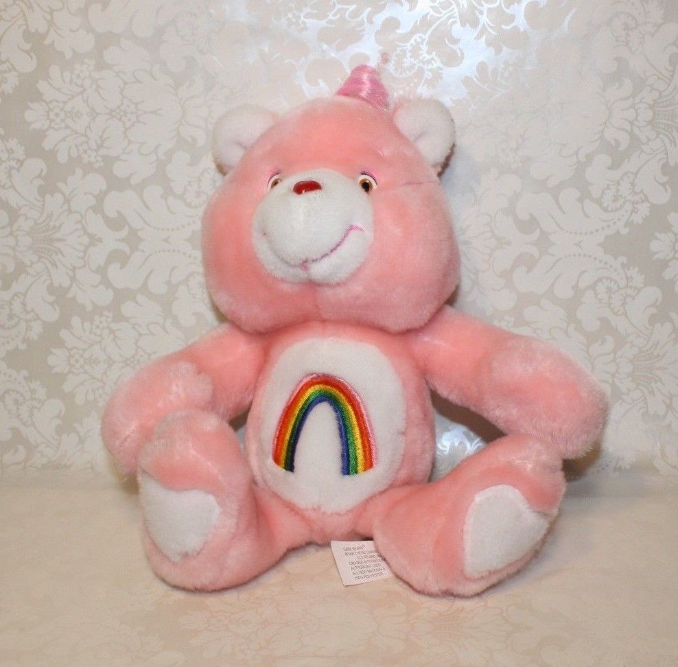 1995 Dan-Dee TCFC Care Bears CHEER BEAR Pink Plush