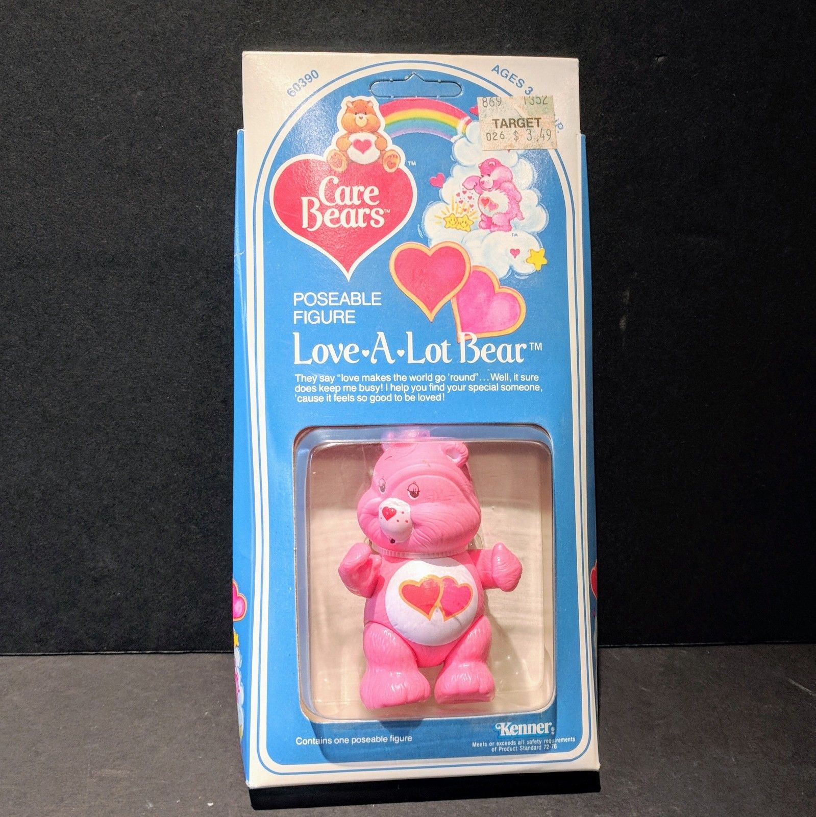 VTG LOVE-a-LOT BEAR CareBears Care Bears SEALED NOS unpunched rare 1982 60390