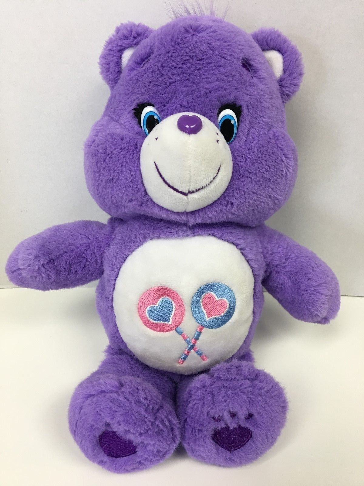 Care Bears Purple Lolipop Bear Plush Stuffed Cute 16