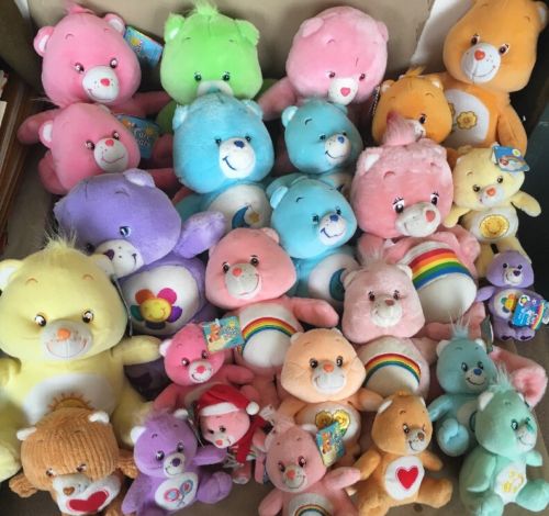 Lot Of 25 Care Bear Plush Mixed Sizes Cheer Love Harmony Amigo Funshine Share
