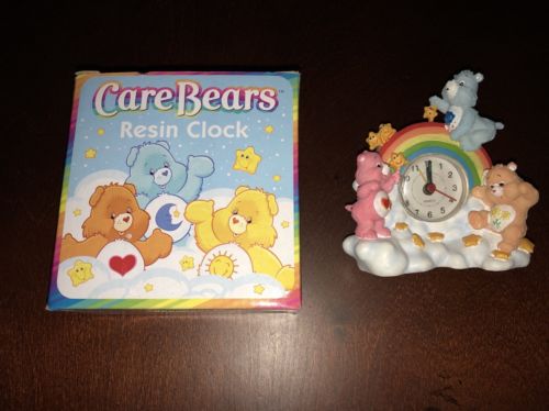 Care Bears Resin Clock New Cheer Bear, Friendship Bear, Grumpy Bear Free Ship