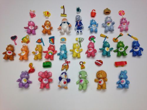 VINTAGE COMPLETE SET KENNER CARE BEARS COUSINS ALL ACCESSORIES POSEABLE RARE HTF