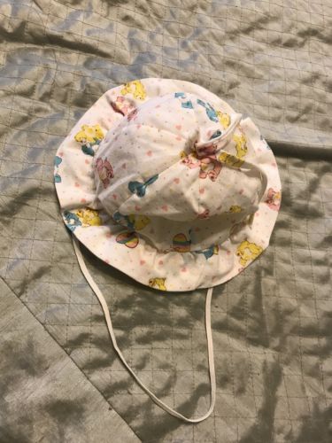 Vintage Care Bears Baby Infant Sun Hat Cap Bonnet Medium