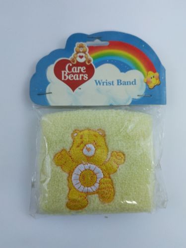 Vintage Care Bears Yellow Funshine Bear Wrist Sweat Band New Package Free Ship