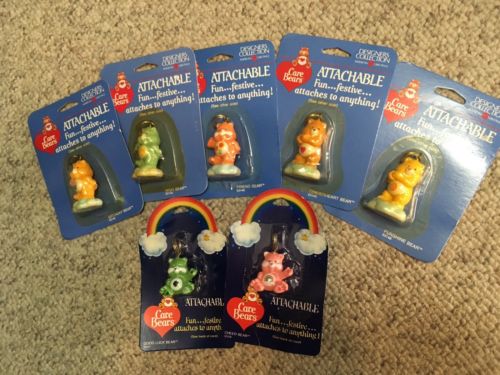 Lot of 7 Care Bears Attachables American Greetings Designers Collection NIP
