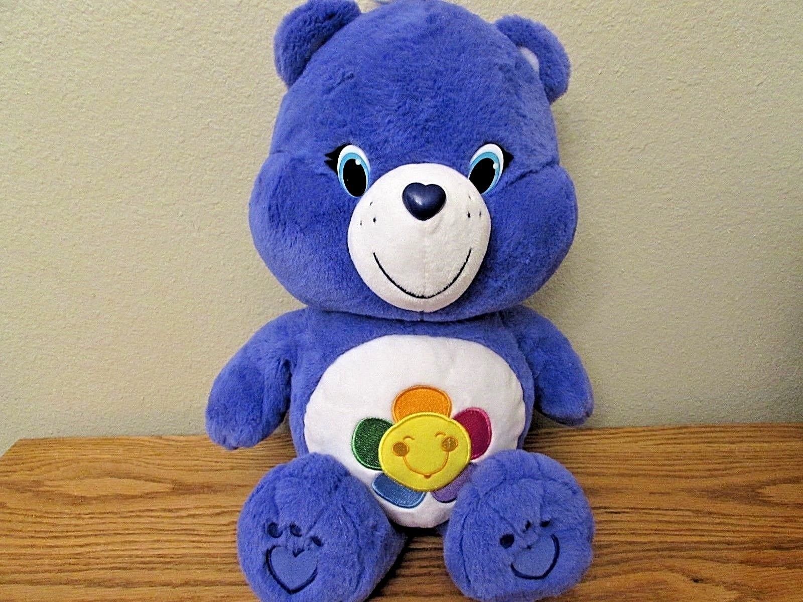 Care Bears Sun Bear Jumbo Large Blue/Violet Plush 20
