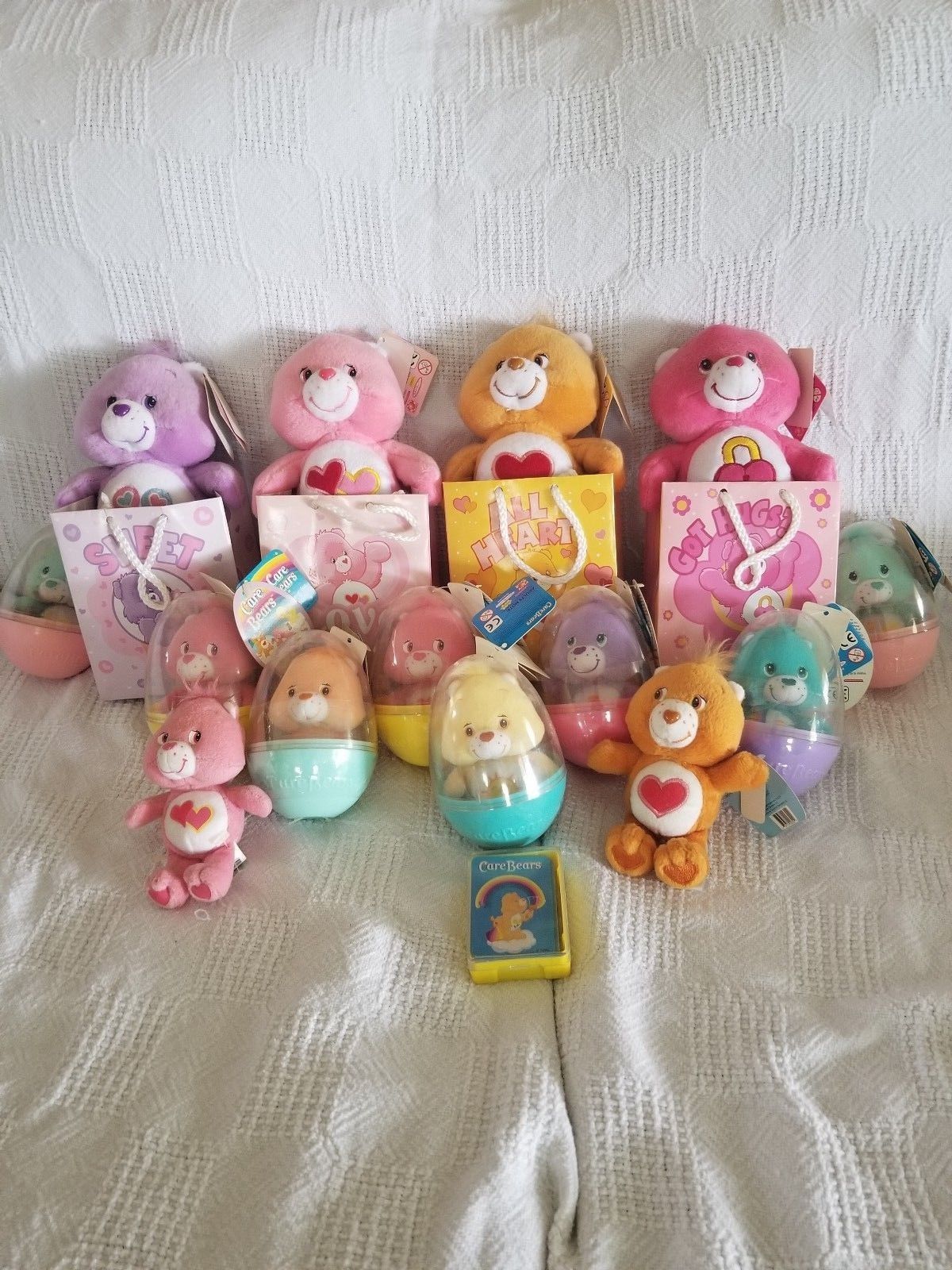 Care Bears Lot of 15 Small Bears! Easter Egg and Valentines Care Bears! 