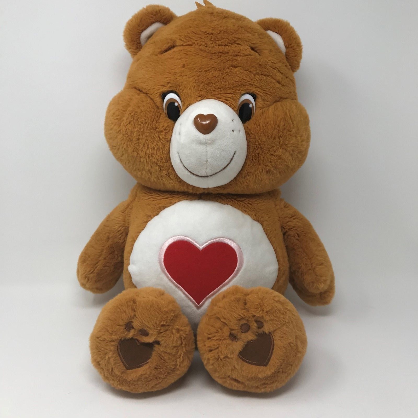 2014 Care Bears Tenderheart Bear Large Jumbo Plush 22” Just Play Orange Brown