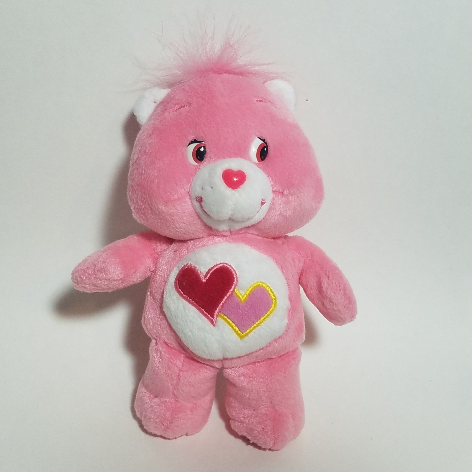 Love A Lot Pink Hearts Care Bear 2004 Stuffed Toy Animal CAREBEAR 6