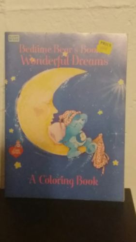 1984 Vtg Care Bears Coloring Book Bedtime Bear's Book of Wonderful Dreams 