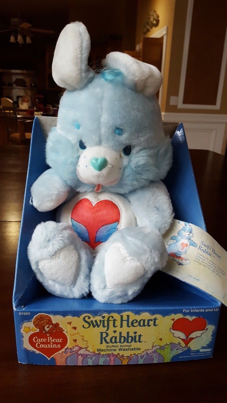 Vintage Care Bears Cousins Swift Heart Rabbit 1985 in Original Box Kenner