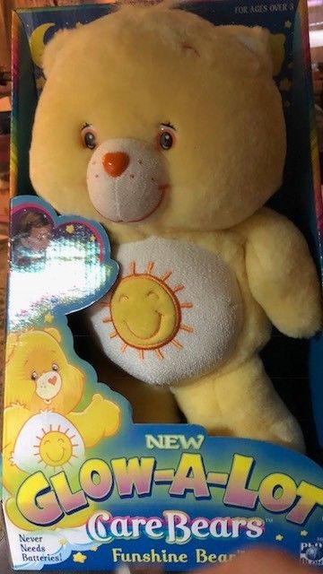 Glow-A-Lot Care Bears Funshine Bear  New 