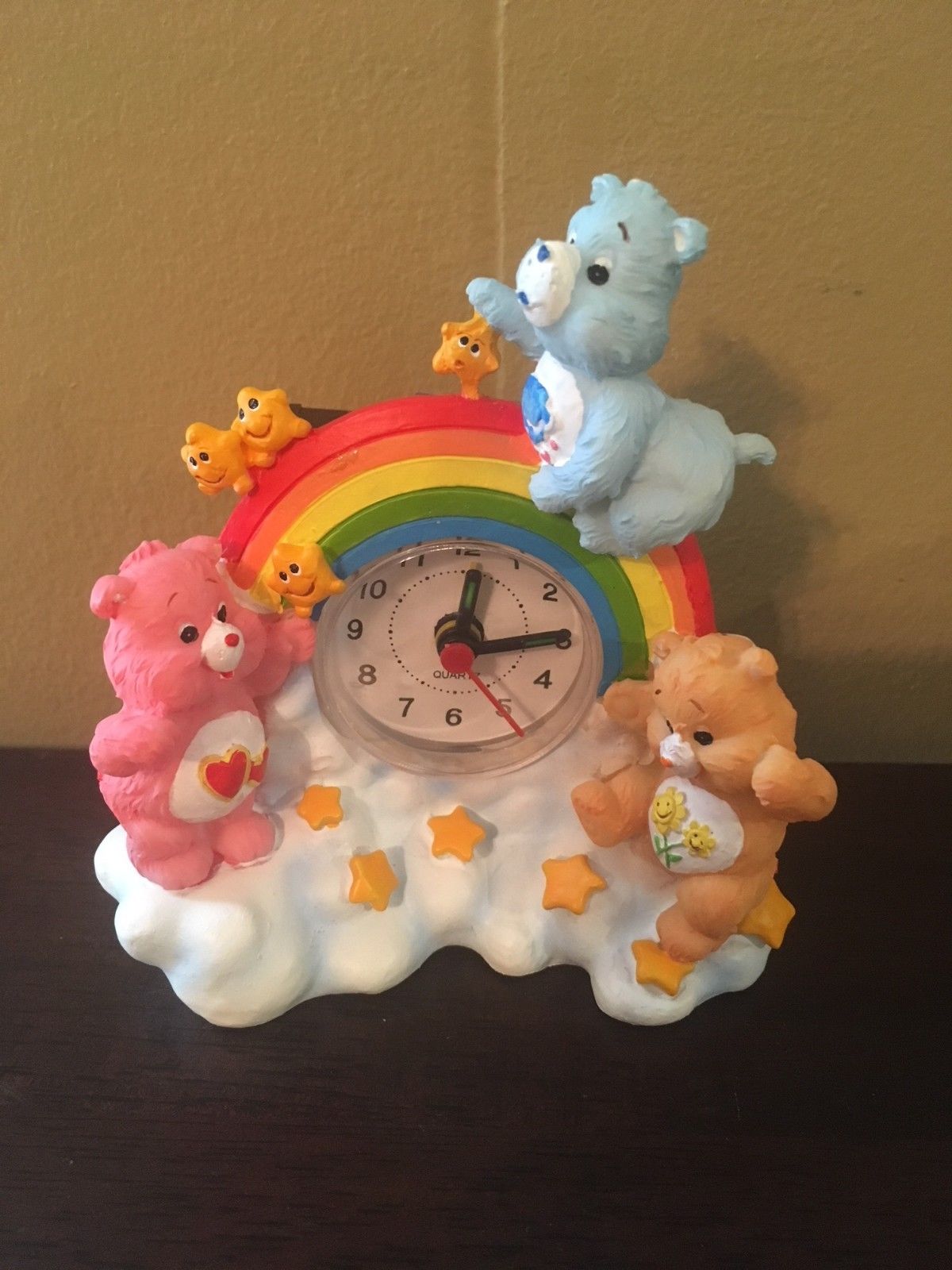 Care Bears Resin Clock (Love-a-lot Bear, Friend Bear, Grumpy Bear) Free Shipping