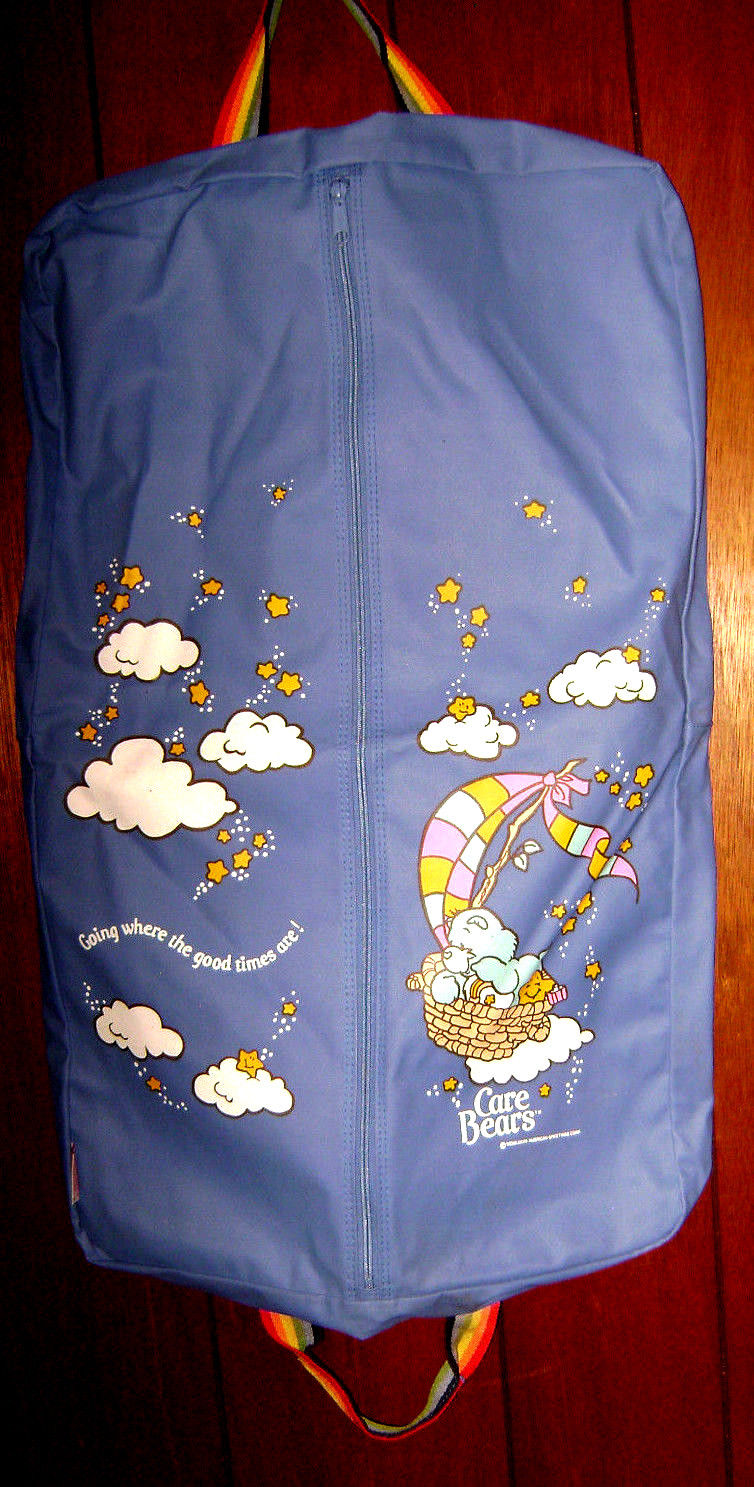         Care Bears Child's Blue Vinyl Clothes Bag