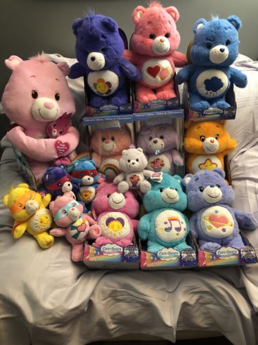 Care Bear Huge Lot Of 15 Plush Bears Brand New All Tags Attached Over $200 Value