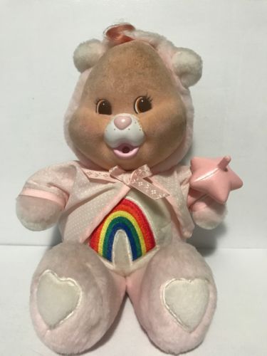 Cheer Bear Cub Vintage Care Bear Pink Rainbow Baby Pacifier Jacket