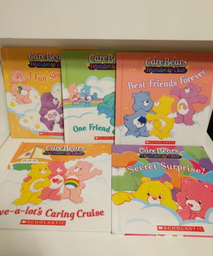 CARE BEARS Friendship Club, lot of 5 books, Scholastic  (Hardcover)