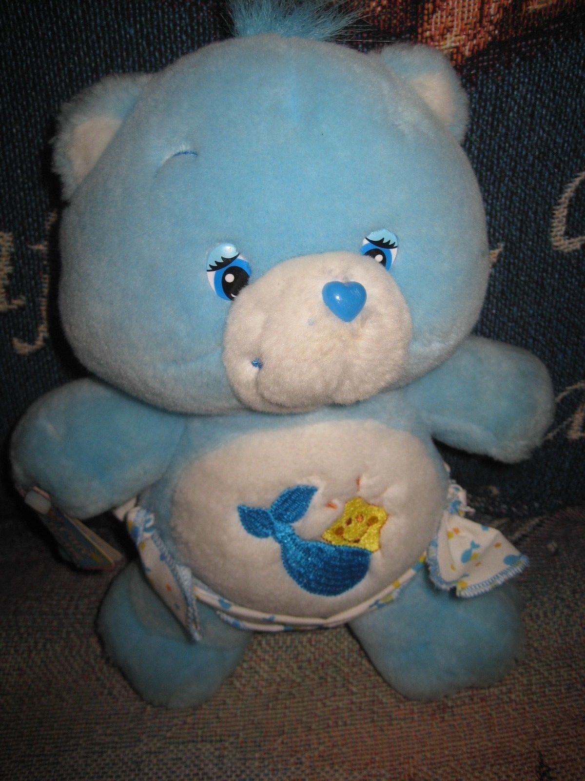 Care Bear Baby Tugs Blue Teddy Diaper & Blankie