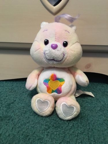 RARE Care Bears 20th Anniversary Beanie True Heart Bear Carlton Cards 2003