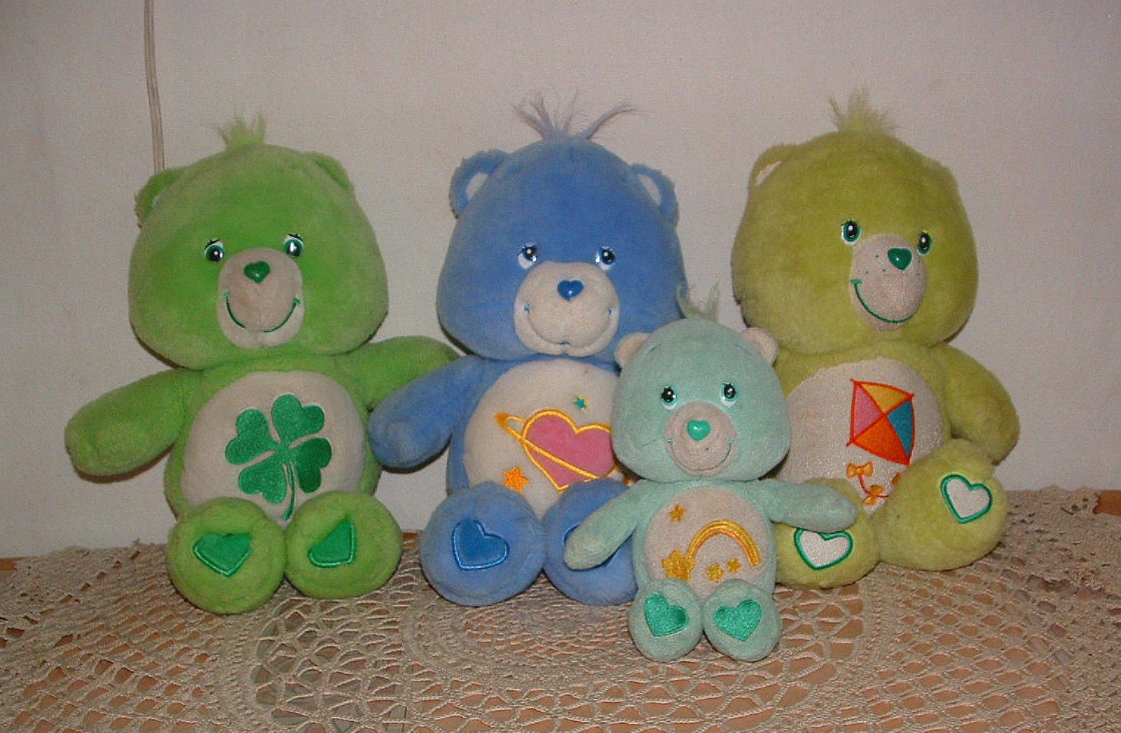 Care Bears Lot 4 Good Luck, Do Yourself Best, TALKING Day Dream, Wish 2002 2004