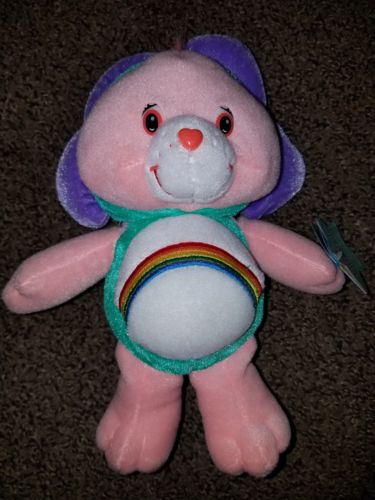 Care Bears Natural Wonders Cheer Bear Flower Plush Retired 2005 NWT 10"